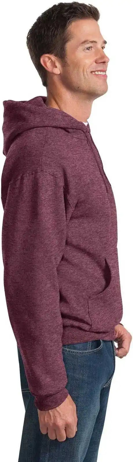 Jerzees 996mr Nublend Pullover Hooded Sweatshirt Vintage Heather Maroon