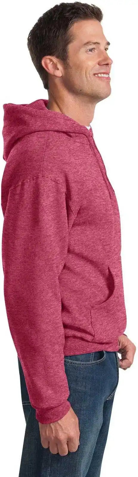 Jerzees 996mr Nublend Pullover Hooded Sweatshirt Vintage Heather Red