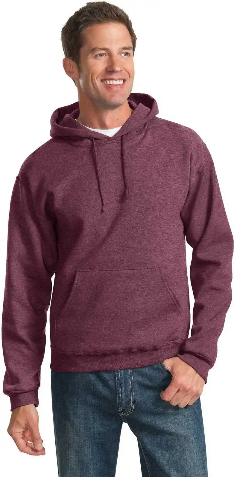 Jerzees 996mr Nublend Pullover Hooded Sweatshirt Vintage Heather Maroon