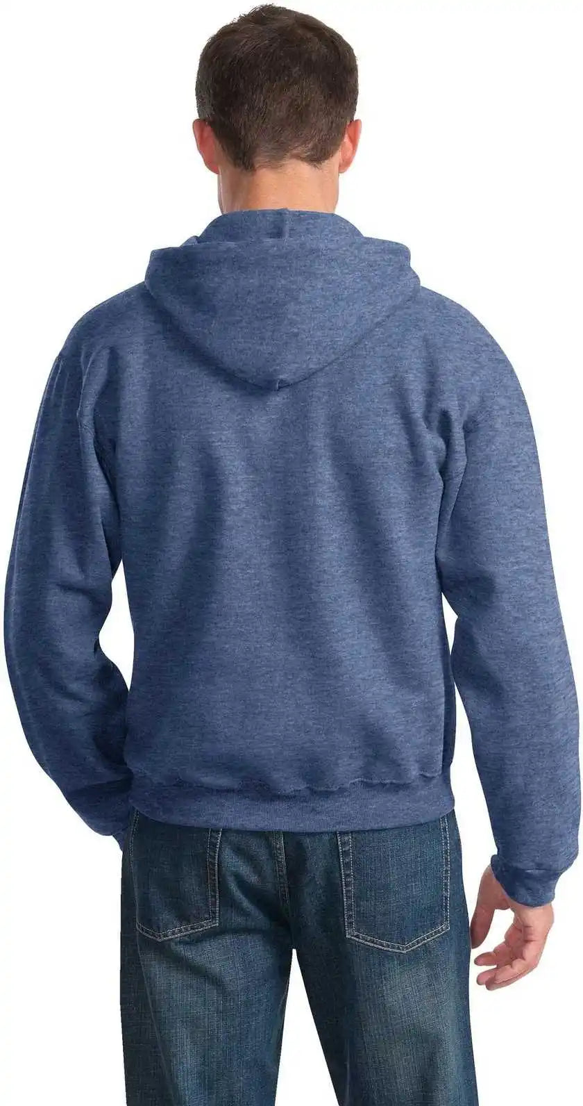 Jerzees 996mr Nublend Pullover Hooded Sweatshirt Vintage Heather Blue