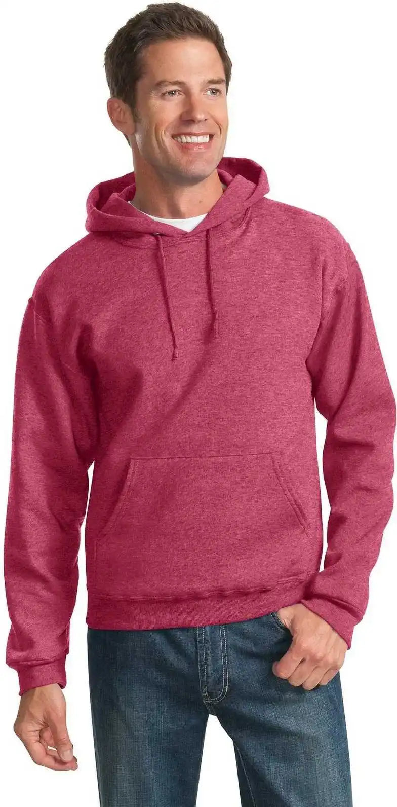 Jerzees 996mr Nublend Pullover Hooded Sweatshirt Vintage Heather Red