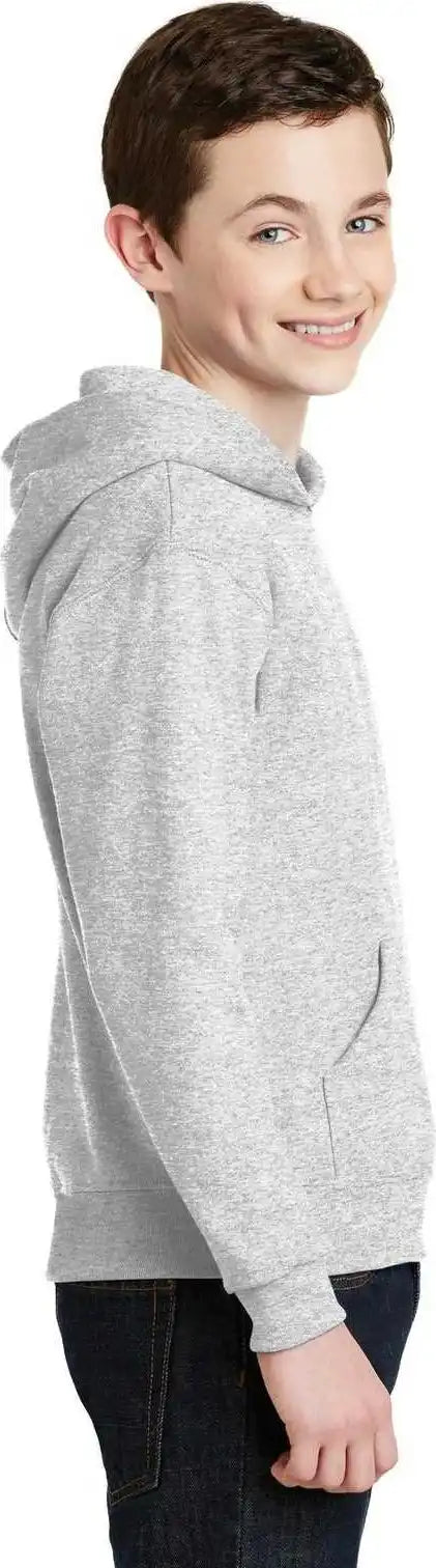 Jerzees 996y Youth Nublend Pullover Hooded Sweatshirt Ash