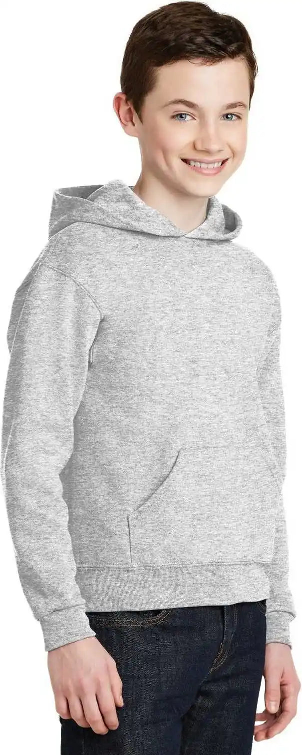 Jerzees 996y Youth Nublend Pullover Hooded Sweatshirt Ash