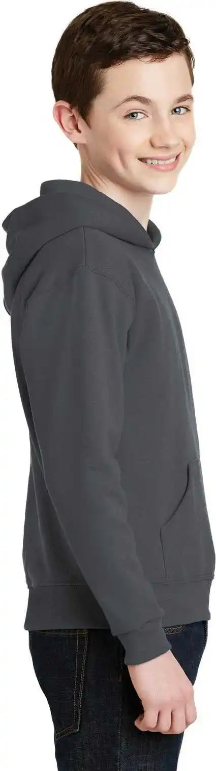 Jerzees 996y Youth Nublend Pullover Hooded Sweatshirt - Charcoal Gray