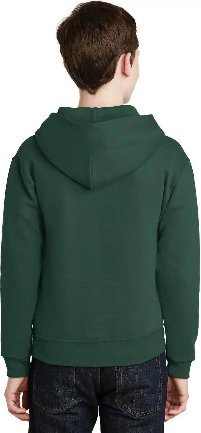 Jerzees 996y Youth Nublend Pullover Hooded Sweatshirt Forest Green