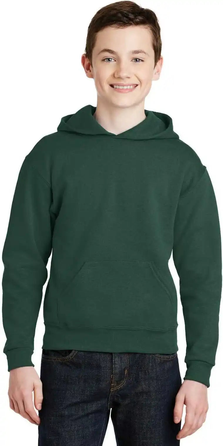 Jerzees 996y Youth Nublend Pullover Hooded Sweatshirt - Forest Green