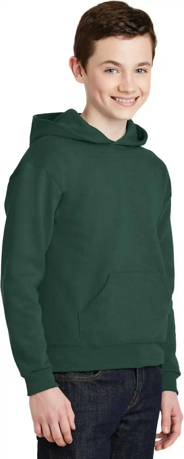 Jerzees 996y Youth Nublend Pullover Hooded Sweatshirt Forest Green