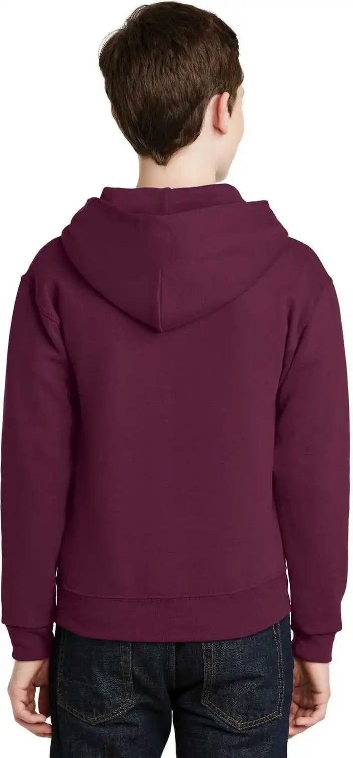 Jerzees 996y Youth Nublend Pullover Hooded Sweatshirt Maroon
