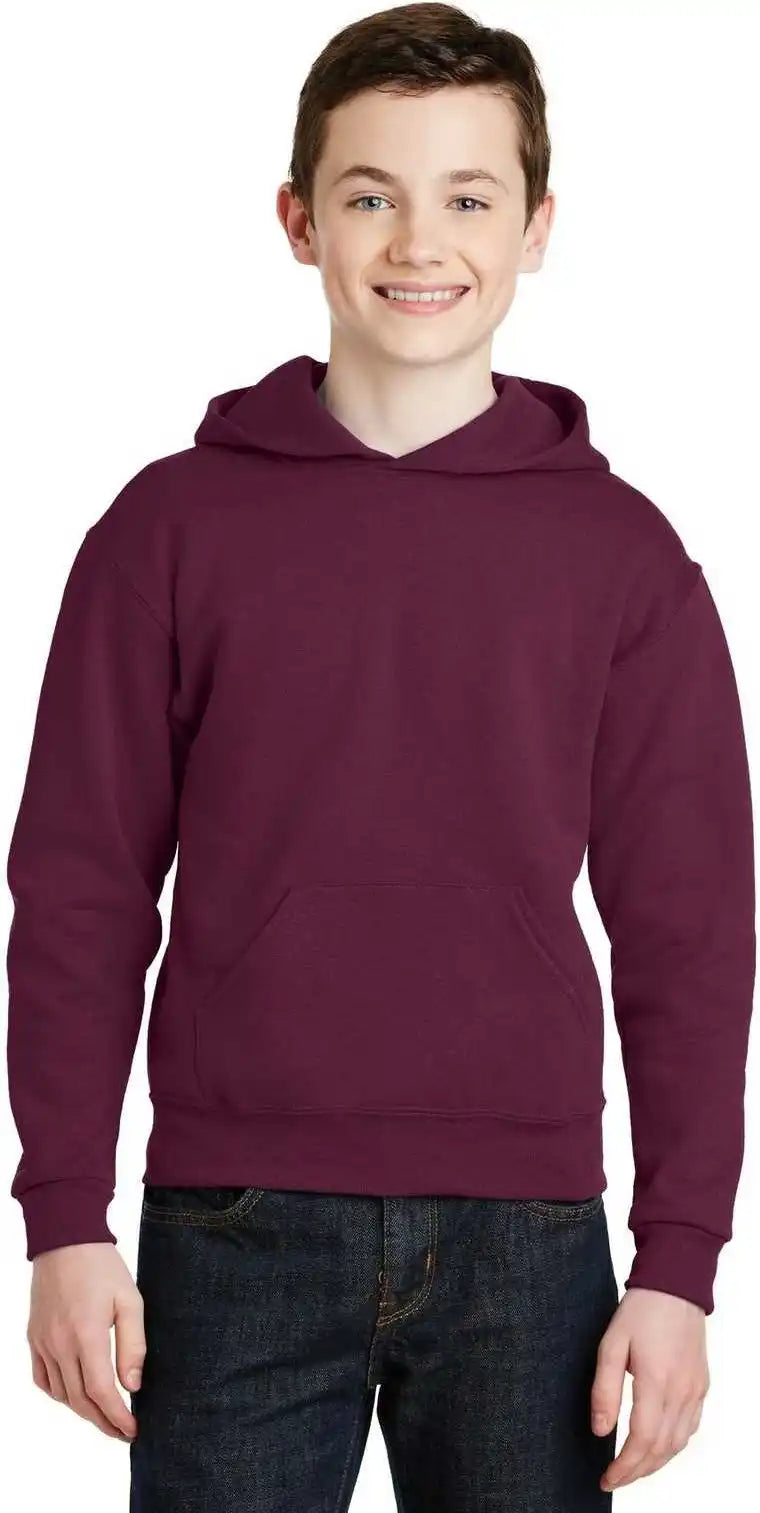 Jerzees 996y Youth Nublend Pullover Hooded Sweatshirt Maroon