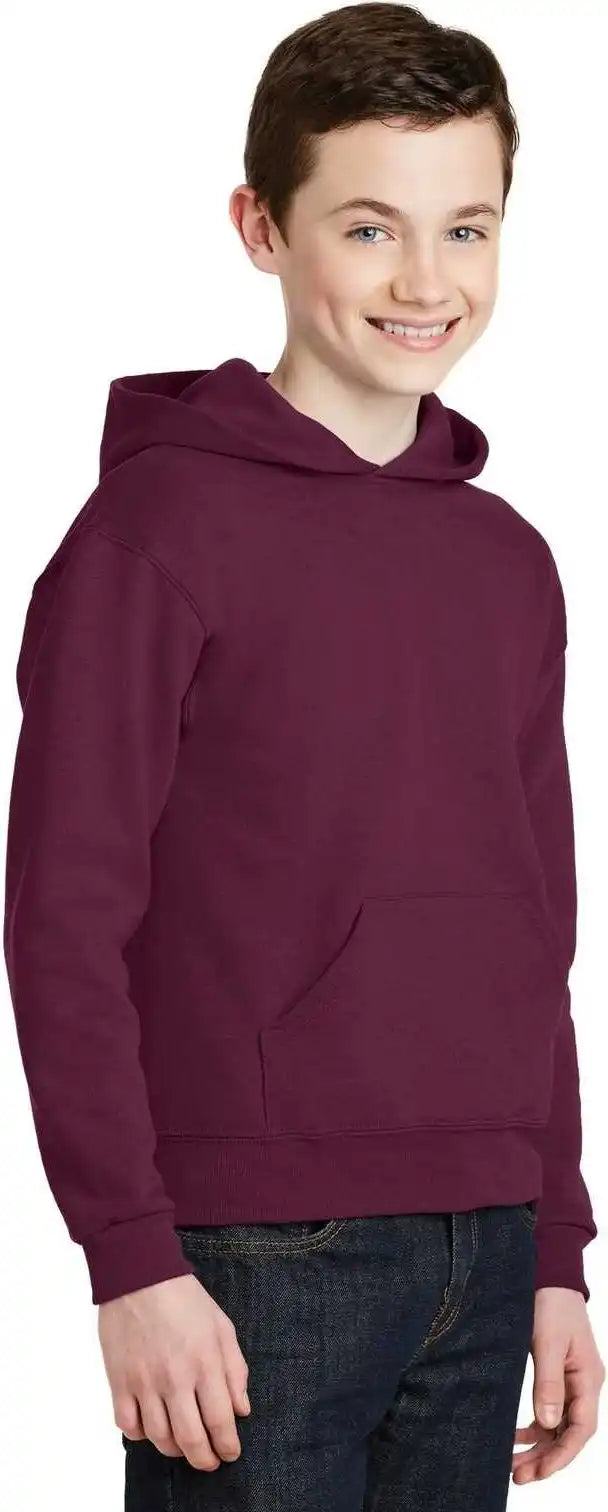 Jerzees 996y Youth Nublend Pullover Hooded Sweatshirt Maroon