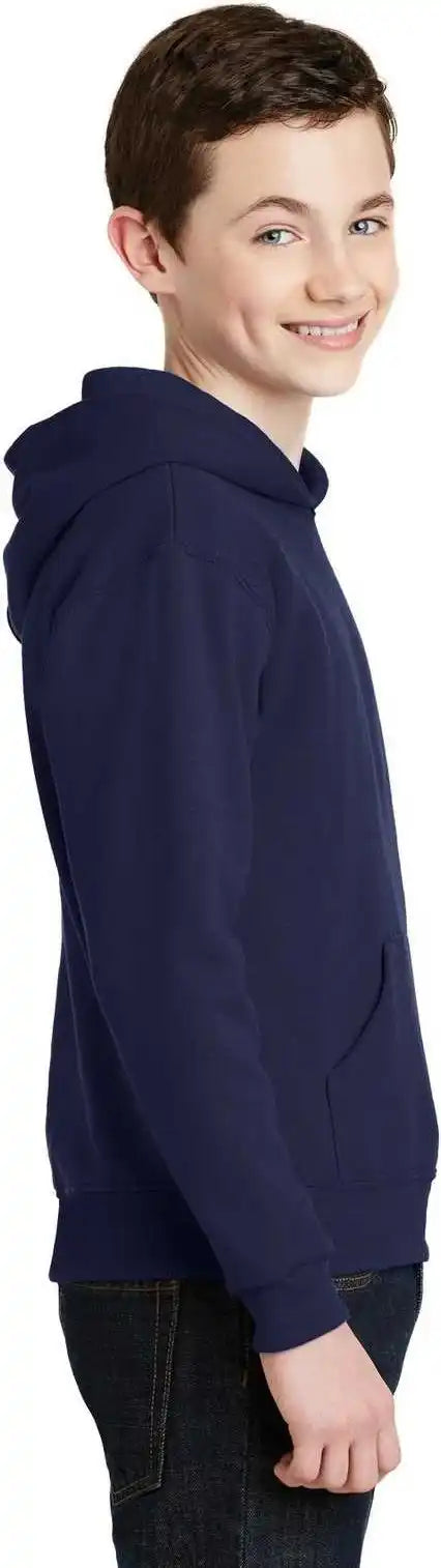 Jerzees 996y Youth Nublend Pullover Hooded Sweatshirt Navy