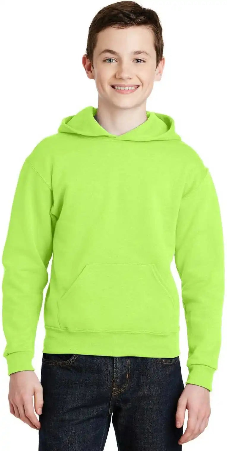 Jerzees 996y Youth Nublend Pullover Hooded Sweatshirt - Neon Green
