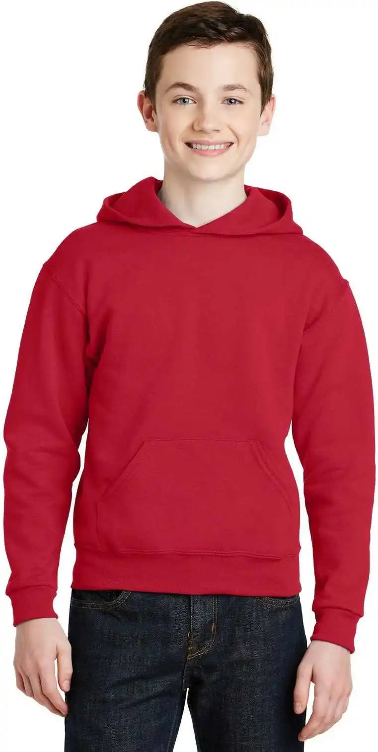 Jerzees 996y Youth Nublend Pullover Hooded Sweatshirt True Red