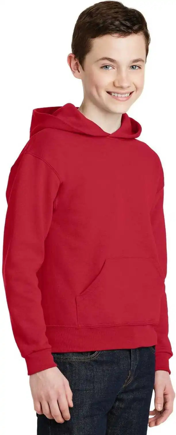 Jerzees 996y Youth Nublend Pullover Hooded Sweatshirt True Red