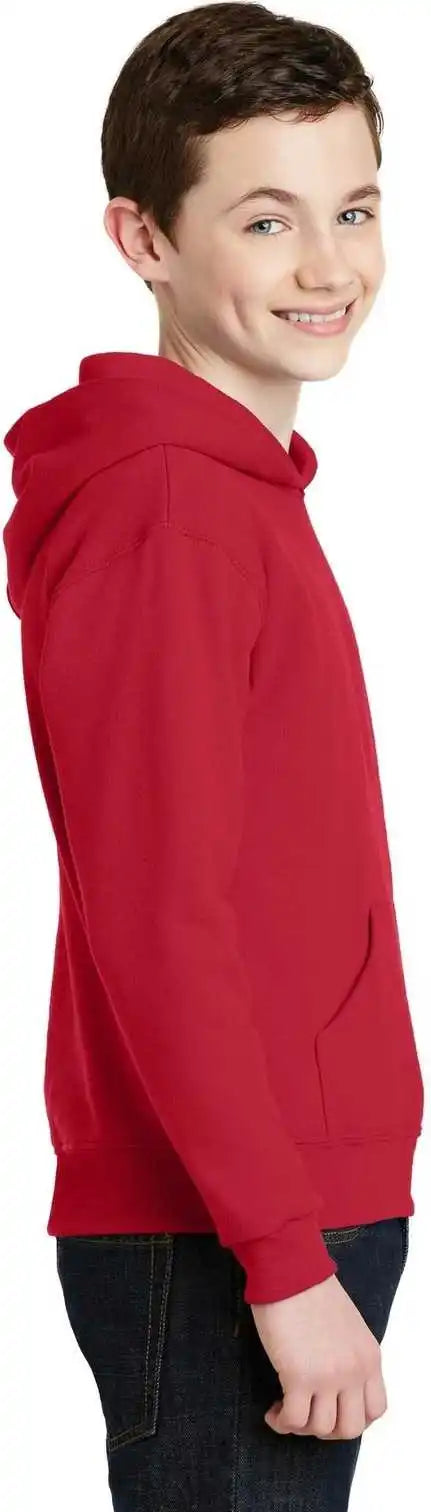 Jerzees 996y Youth Nublend Pullover Hooded Sweatshirt True Red