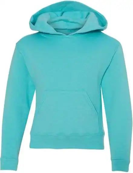 Jerzees 996yr Nublend Youth Hooded Sweatshirt Scuba Blue