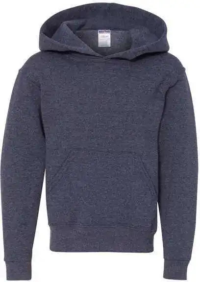 Jerzees 996yr Nublend Youth Hooded Sweatshirt - Vintage Heather Navy