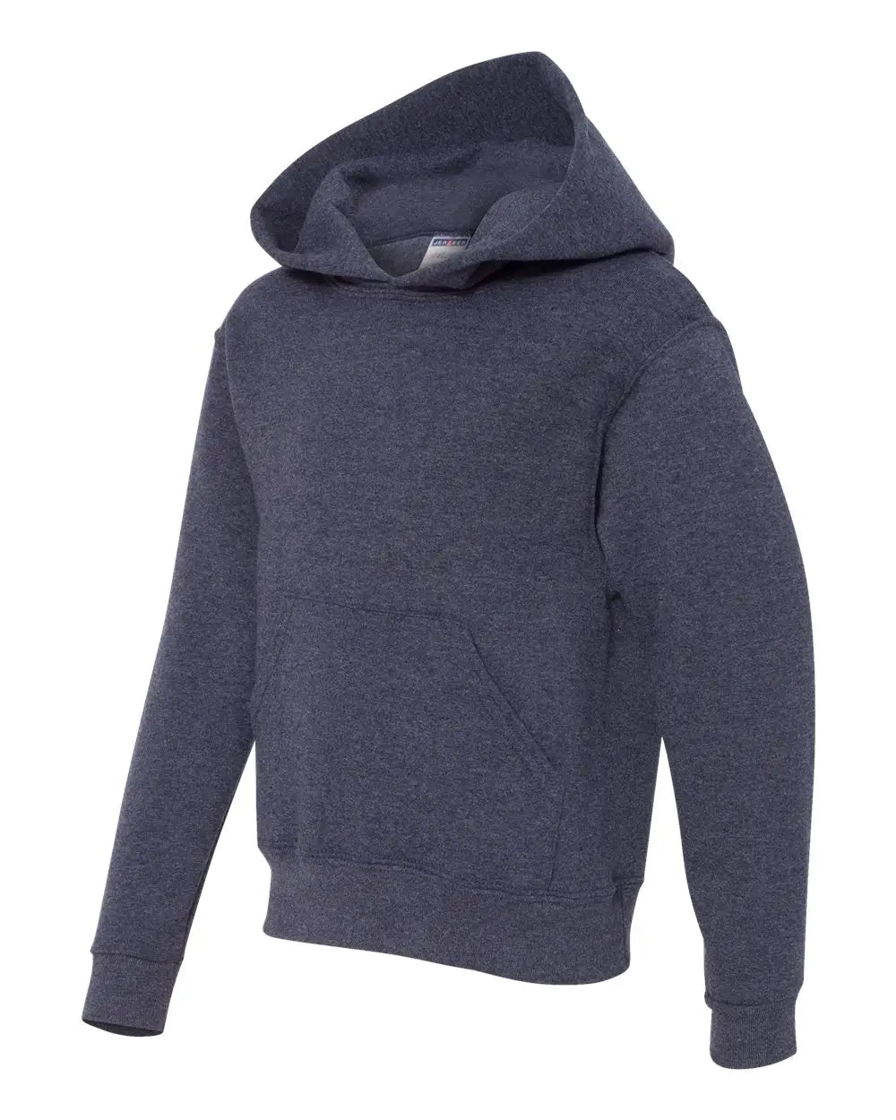 Jerzees 996yr Nublend Youth Hooded Sweatshirt - Vintage Heather Navy