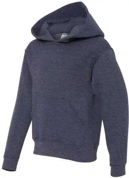 Jerzees 996yr Nublend Youth Hooded Sweatshirt - Vintage Heather Navy