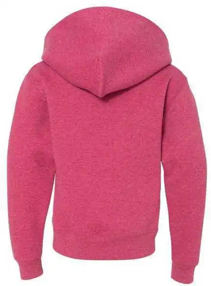Jerzees 996yr Nublend Youth Hooded Sweatshirt Vintage Heather Red
