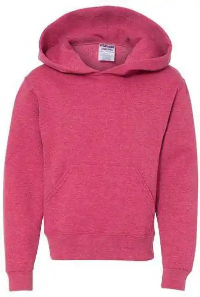 Jerzees 996yr Nublend Youth Hooded Sweatshirt Vintage Heather Red