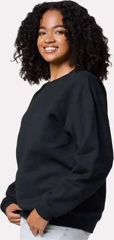 Jerzees C12mr Rugged Crewneck Sweatshirt Black Ink