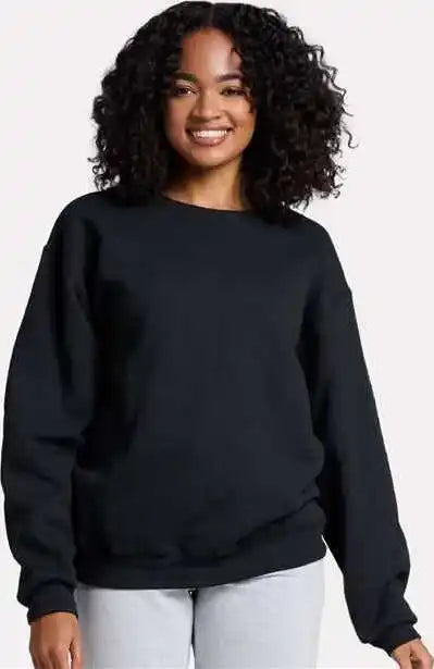 Jerzees C12mr Rugged Crewneck Sweatshirt Black Ink