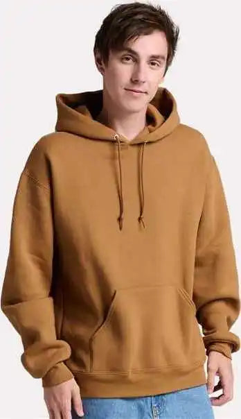 Jerzees H12mr Rugged Hooded Sweatshirt Golden Pecan