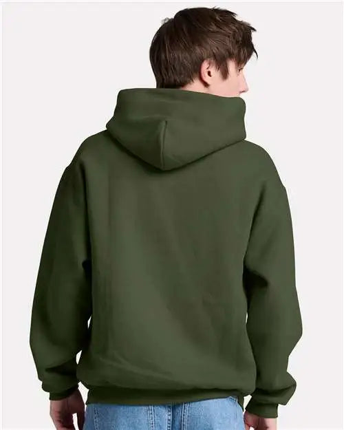 Jerzees H12mr Rugged Hooded Sweatshirt - Military Green
