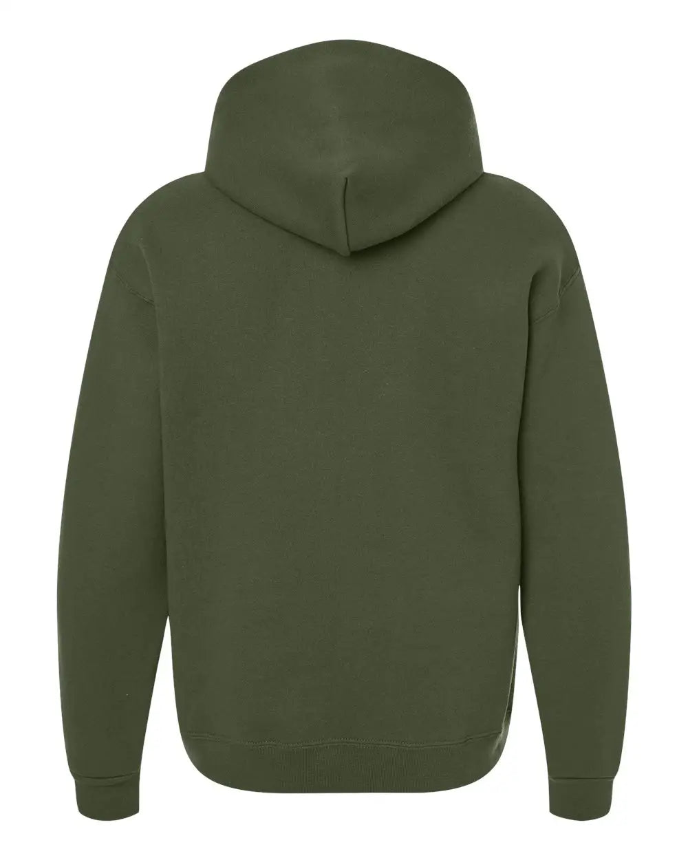 Jerzees H12mr Rugged Hooded Sweatshirt - Military Green