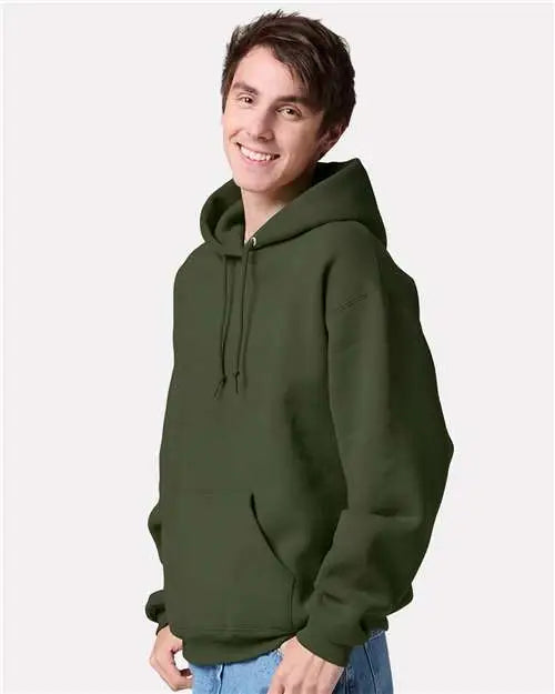 Jerzees H12mr Rugged Hooded Sweatshirt - Military Green
