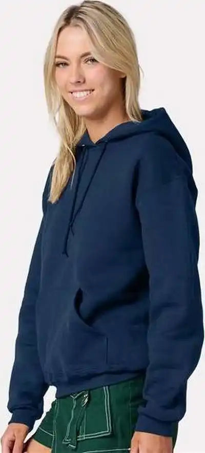 Jerzees H12mr Rugged Hooded Sweatshirt Washed Navy