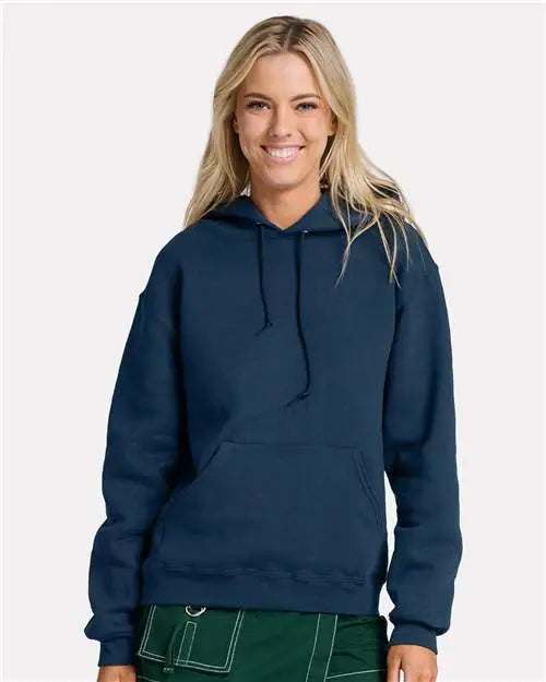 Jerzees H12mr Rugged Hooded Sweatshirt - Washed Navy