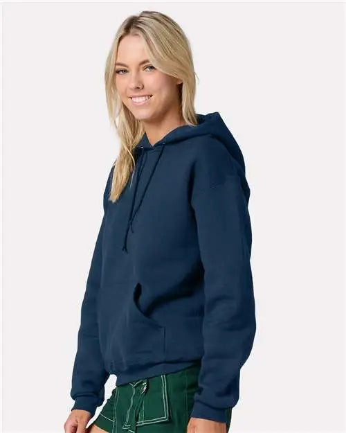 Jerzees H12mr Rugged Hooded Sweatshirt - Washed Navy