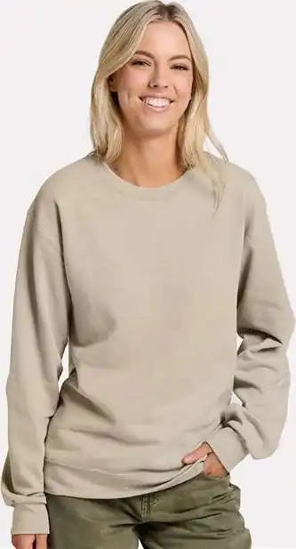 Jerzees Ic48mr Ultimate Cvc Crewneck Sweatshirt Putty