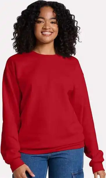 Jerzees Ic48mr Ultimate Cvc Crewneck Sweatshirt True Red