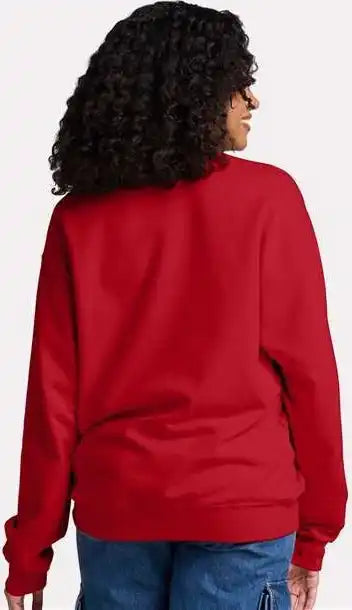 Jerzees Ic48mr Ultimate Cvc Crewneck Sweatshirt True Red