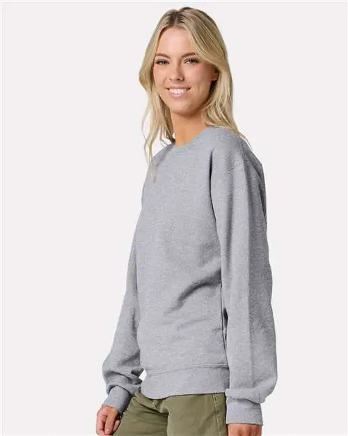 Jerzees Ic48mrj Ultimate Cvc Crewneck Sweatshirt - Ic48mr - Athletic Heather