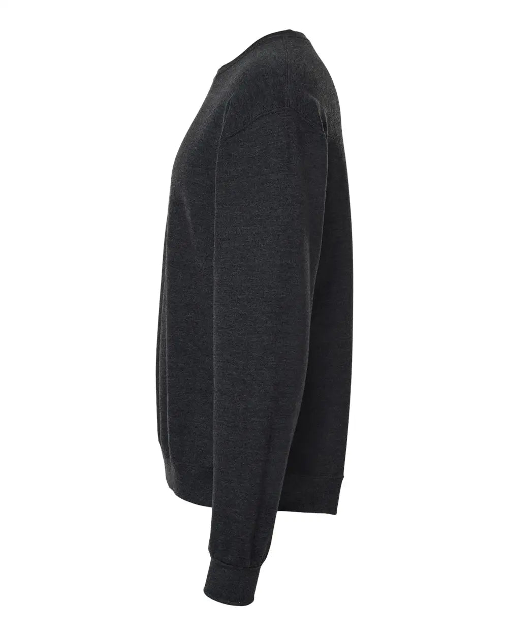 Jerzees Ic48mrj Ultimate Cvc Crewneck Sweatshirt - Ic48mr - Black Ink Heather