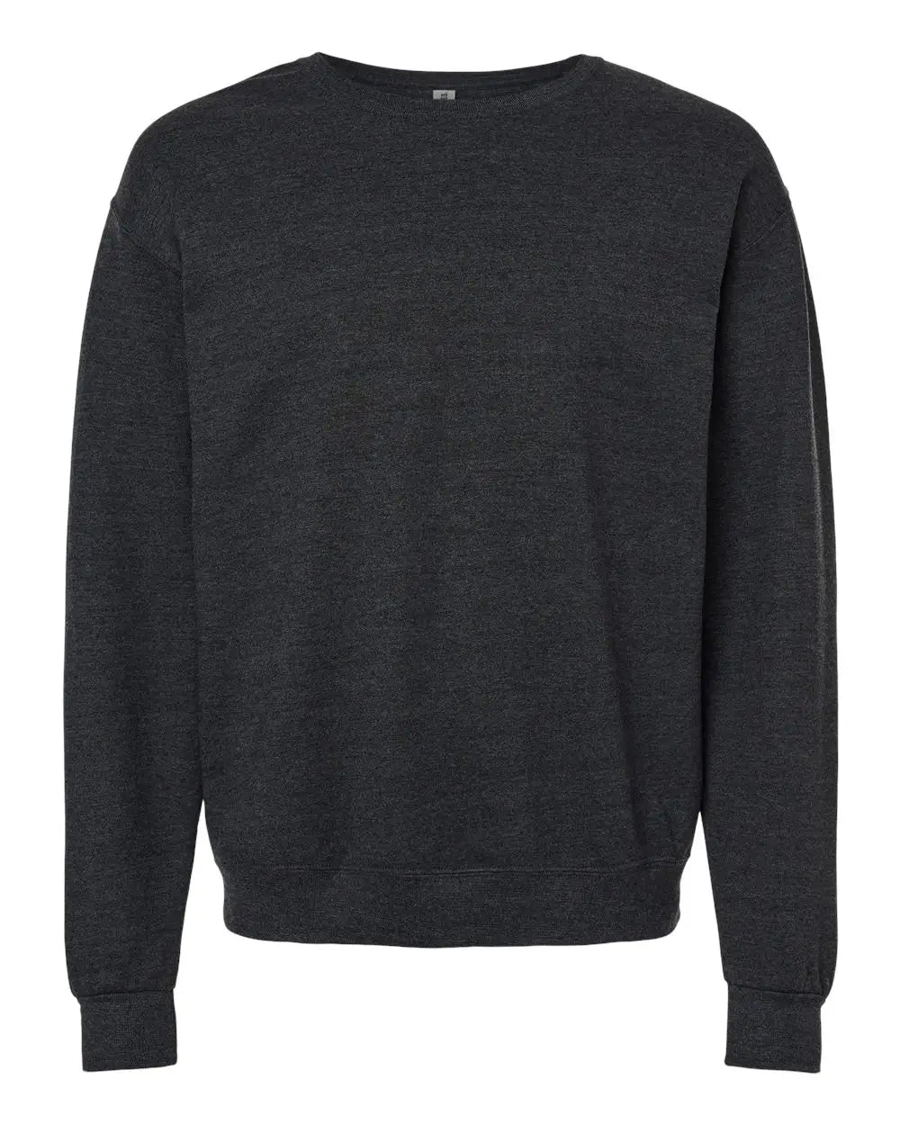 Jerzees Ic48mrj Ultimate Cvc Crewneck Sweatshirt - Ic48mr - Black Ink Heather - Adult s