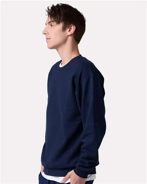 Jerzees Ic48mrj Ultimate Cvc Crewneck Sweatshirt - Ic48mr - J. Navy