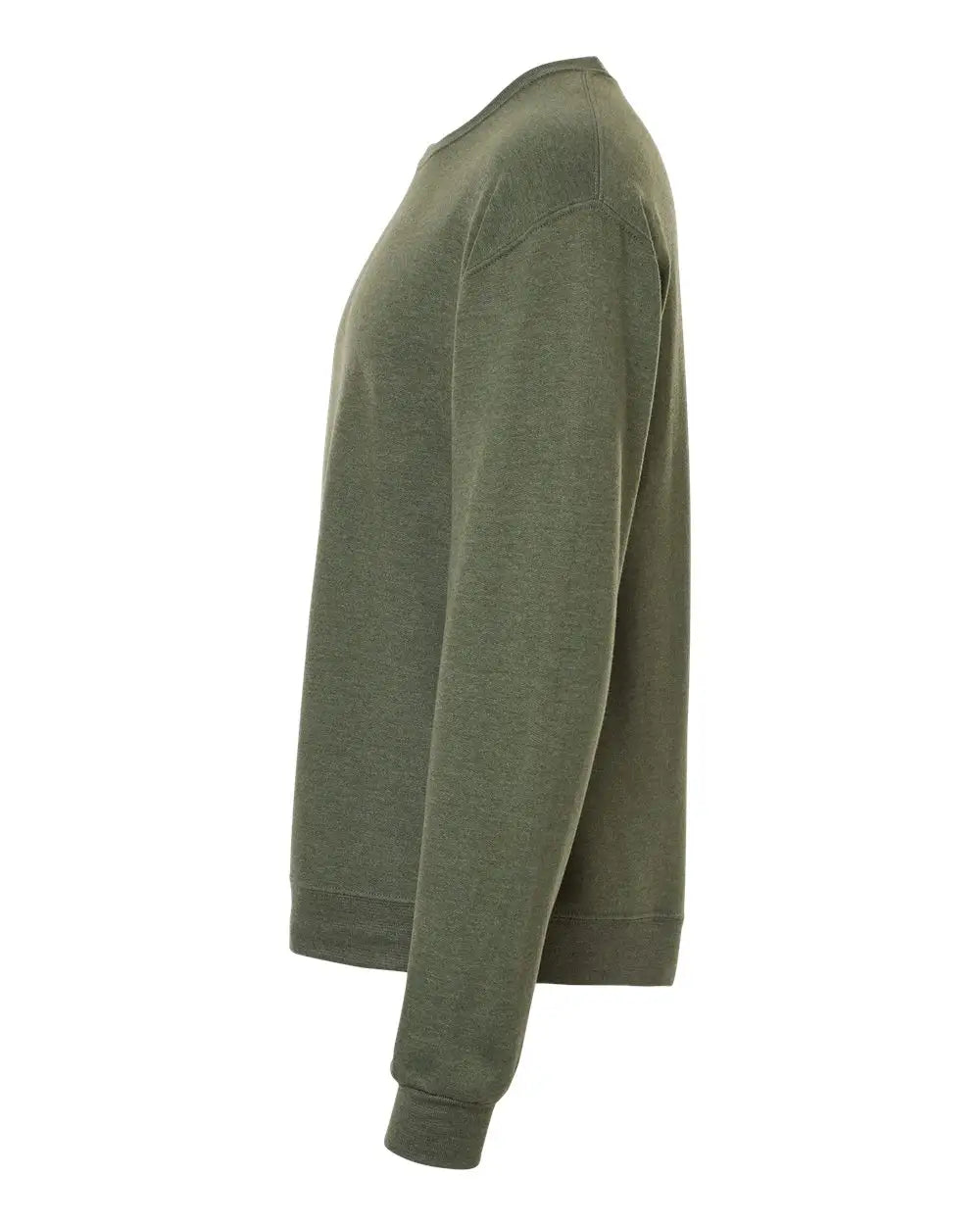 Jerzees Ic48mrj Ultimate Cvc Crewneck Sweatshirt - Ic48mr - Military Green Heather