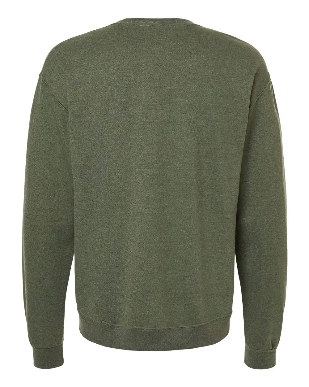Jerzees Ic48mrj Ultimate Cvc Crewneck Sweatshirt - Ic48mr - Military Green Heather