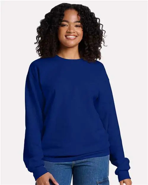 Jerzees Ic48mrj Ultimate Cvc Crewneck Sweatshirt - Ic48mr - Orchid
