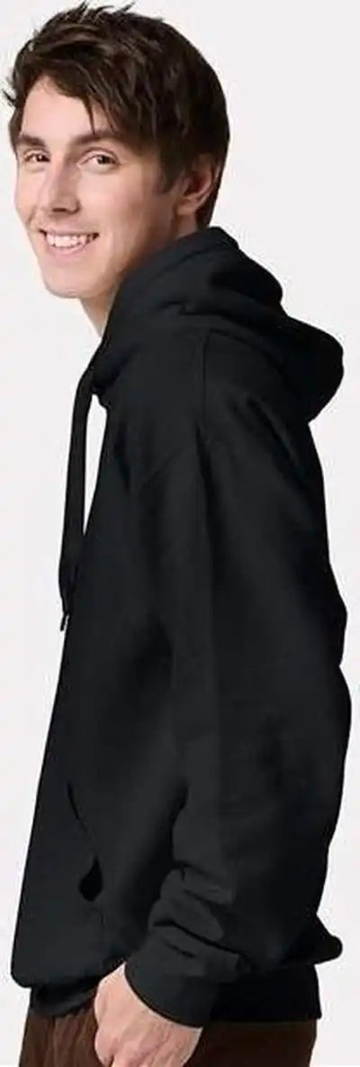 Jerzees Ic49mr Ultimate Cvc Hooded Sweatshirt Black Ink