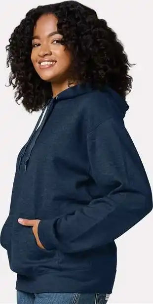 Jerzees Ic49mr Ultimate Cvc Hooded Sweatshirt Indigo Heather