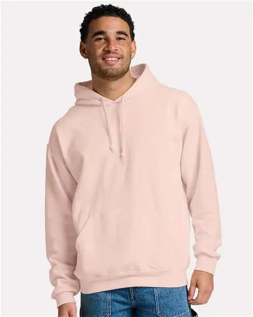 Jerzees Ic49mrj Ultimate Cvc Hooded Sweatshirt - Ic49mr - Blush Pink