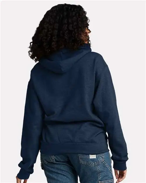Jerzees Ic49mrj Ultimate Cvc Hooded Sweatshirt - Ic49mr - Indigo Heather