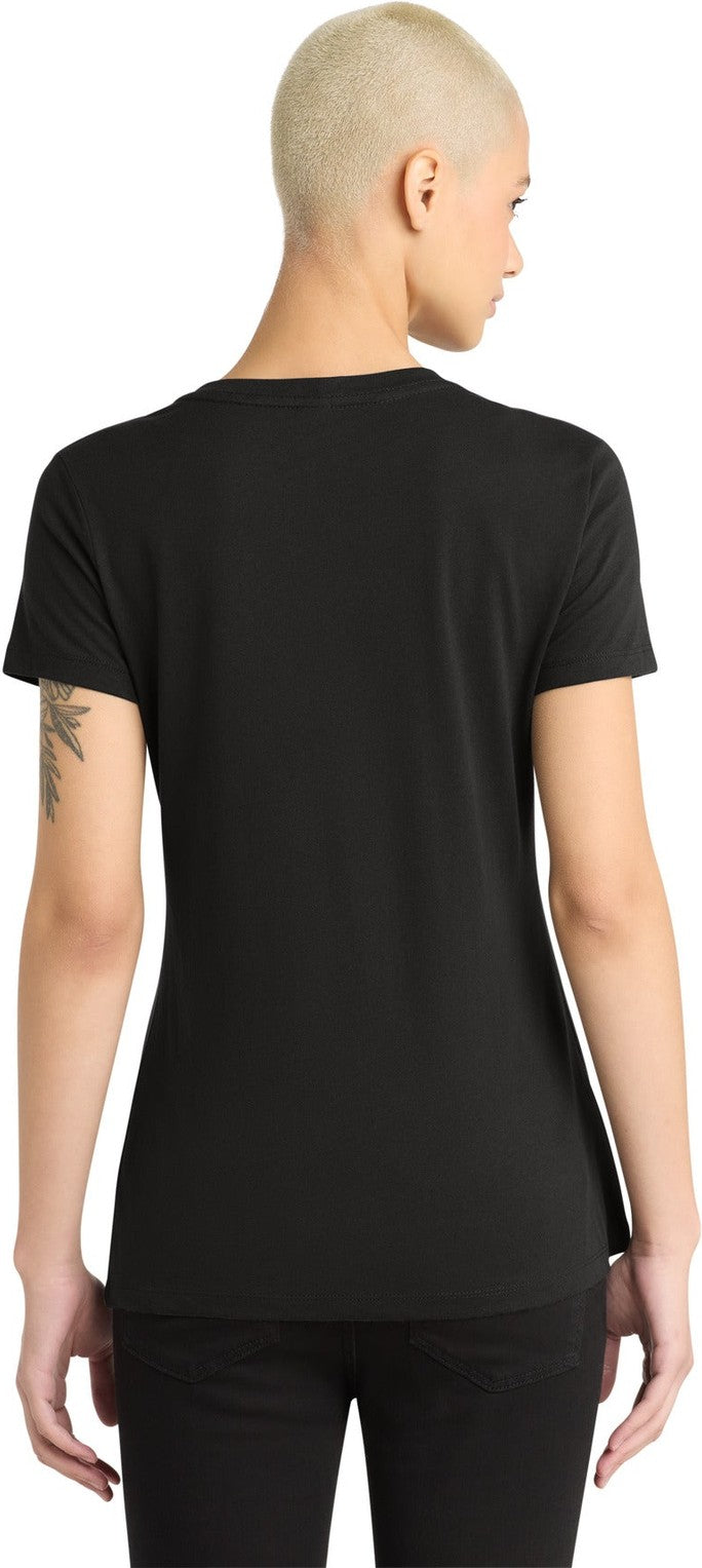 Jet Black District - Women's Perfect Weight V-Neck Tee. DM1170L
