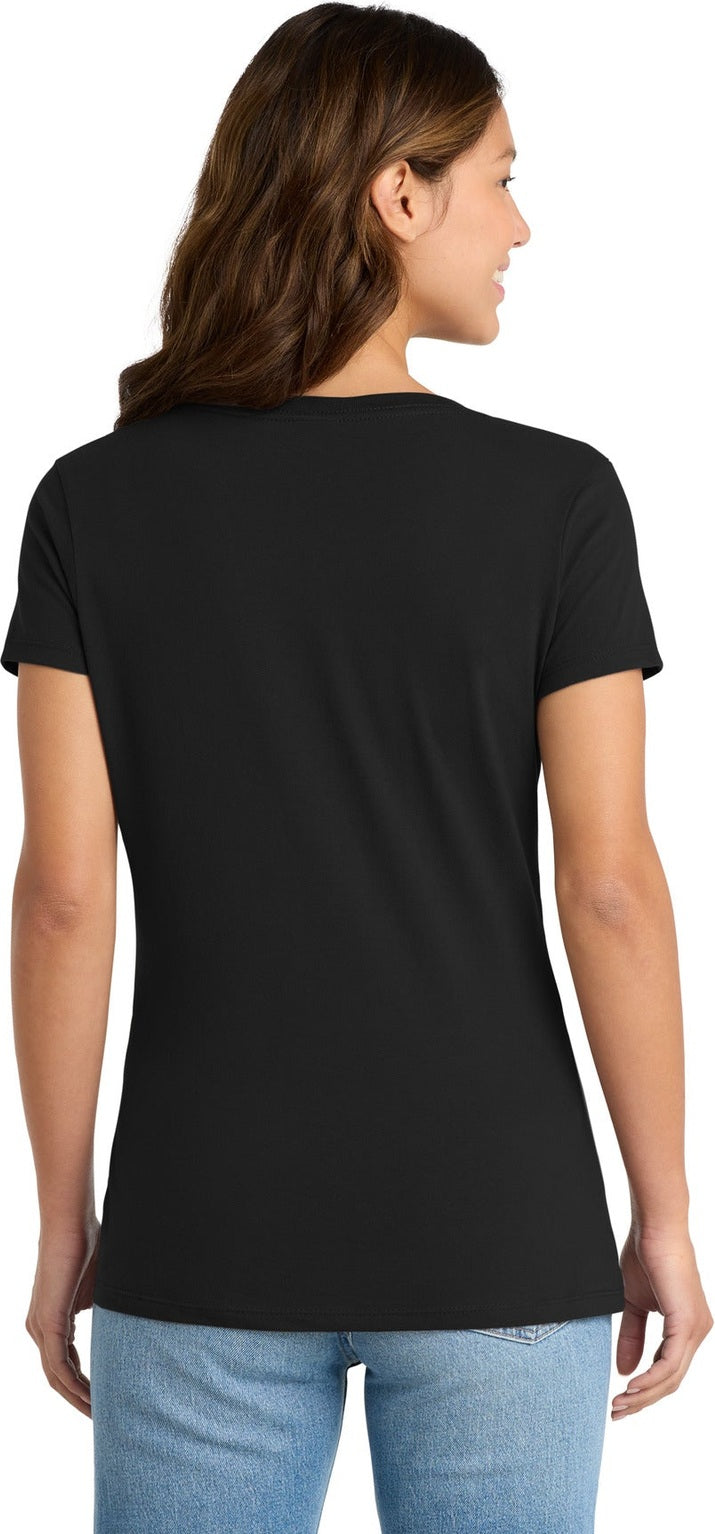 Jet Black Port & Co Women's Fan Favorite V-Neck Tee. LPC450V